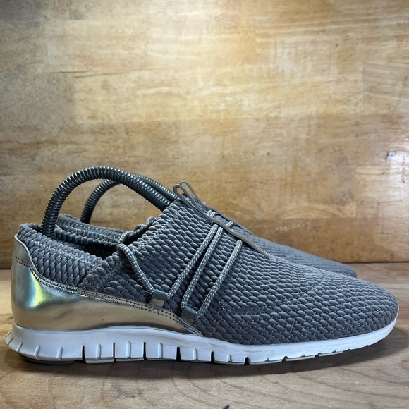Cole Haan ZeroGrand Quilted Womens Size 9B Shoes Sneakers Gray Silver - Picture 1 of 8